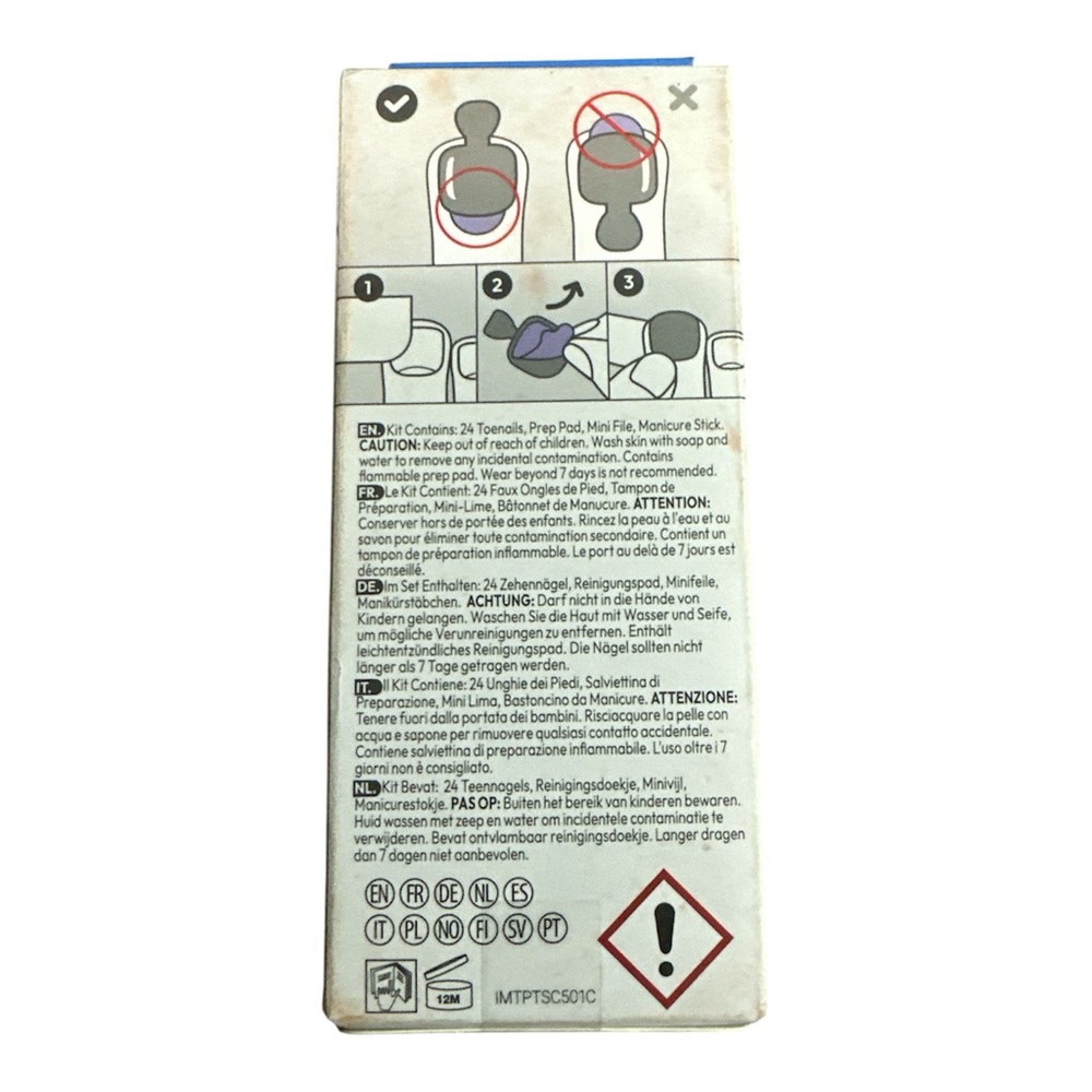 imPRESS Press On Toenails Need a Vacation No Glue Pedi Limited Edition - Picture 3 of 6